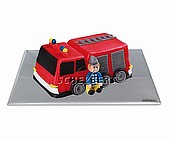 Feuerwehrauto-Torte
